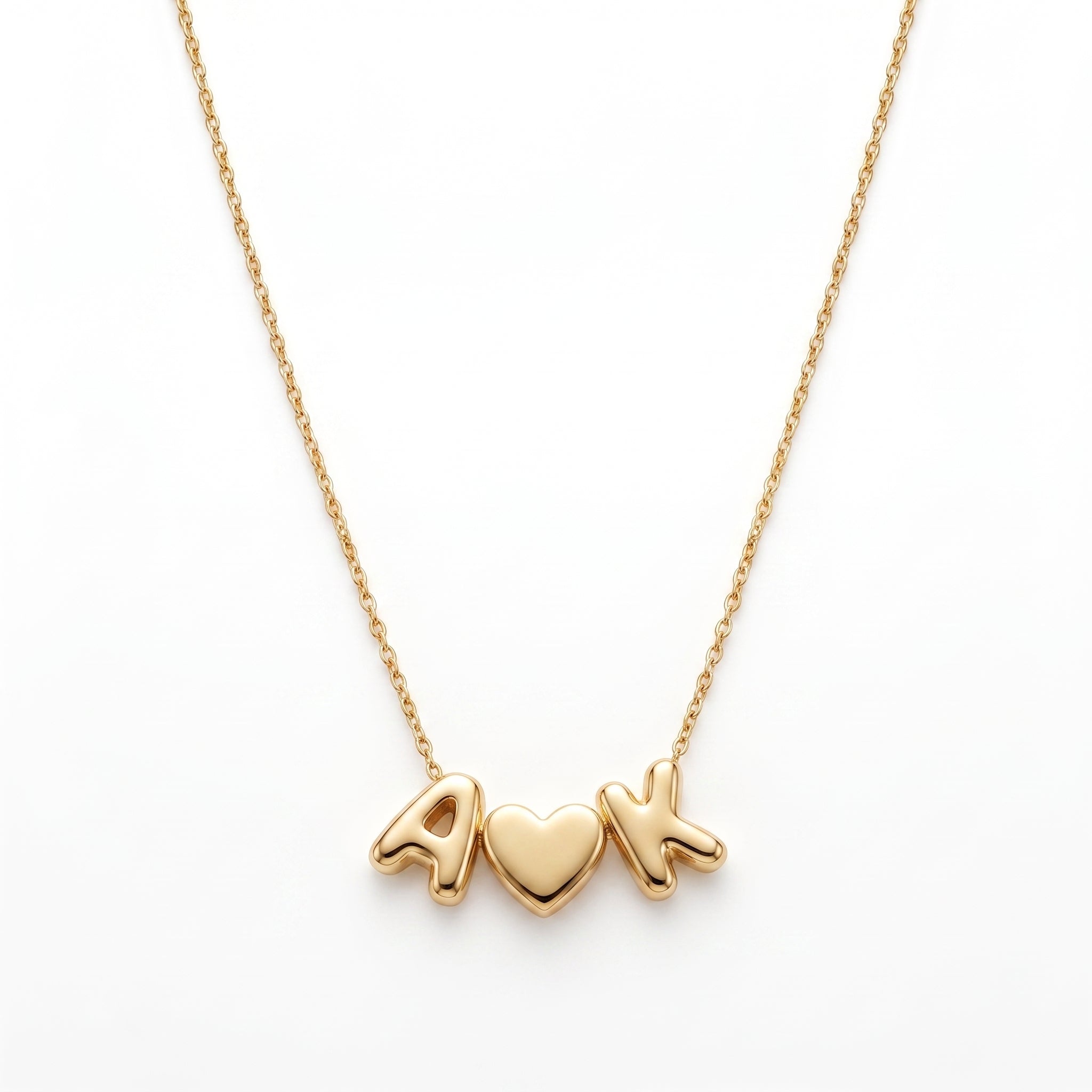 Personalized Balloon Initial Name Necklace
