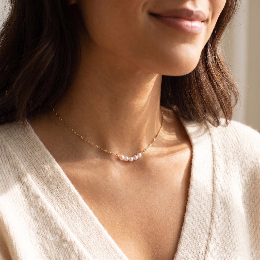 Artificial Pearl Pendant Necklace