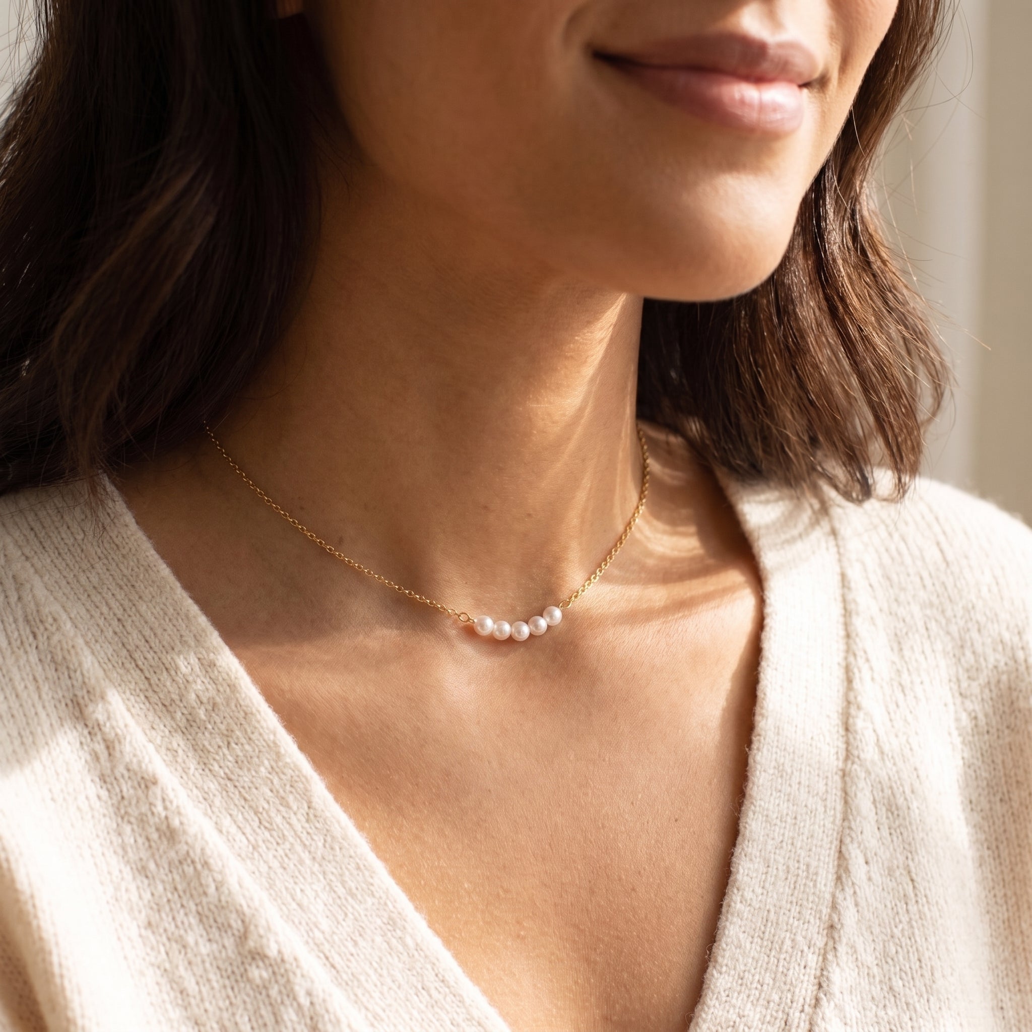 Artificial Pearl Pendant Necklace