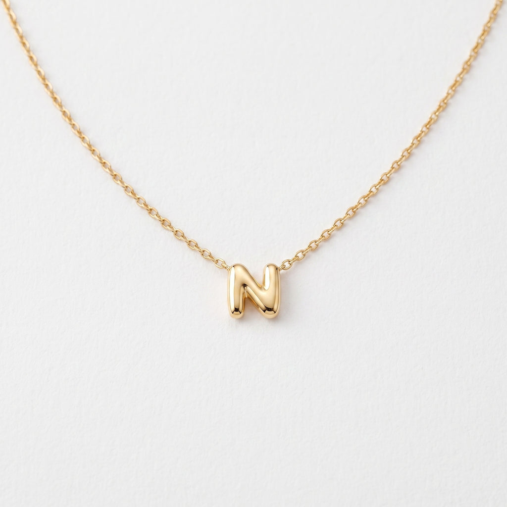 Personalized Balloon Initial Name Necklace