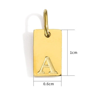 Personalized Initial Necklace | Custom Engraved Letter Pendant with Box Chain