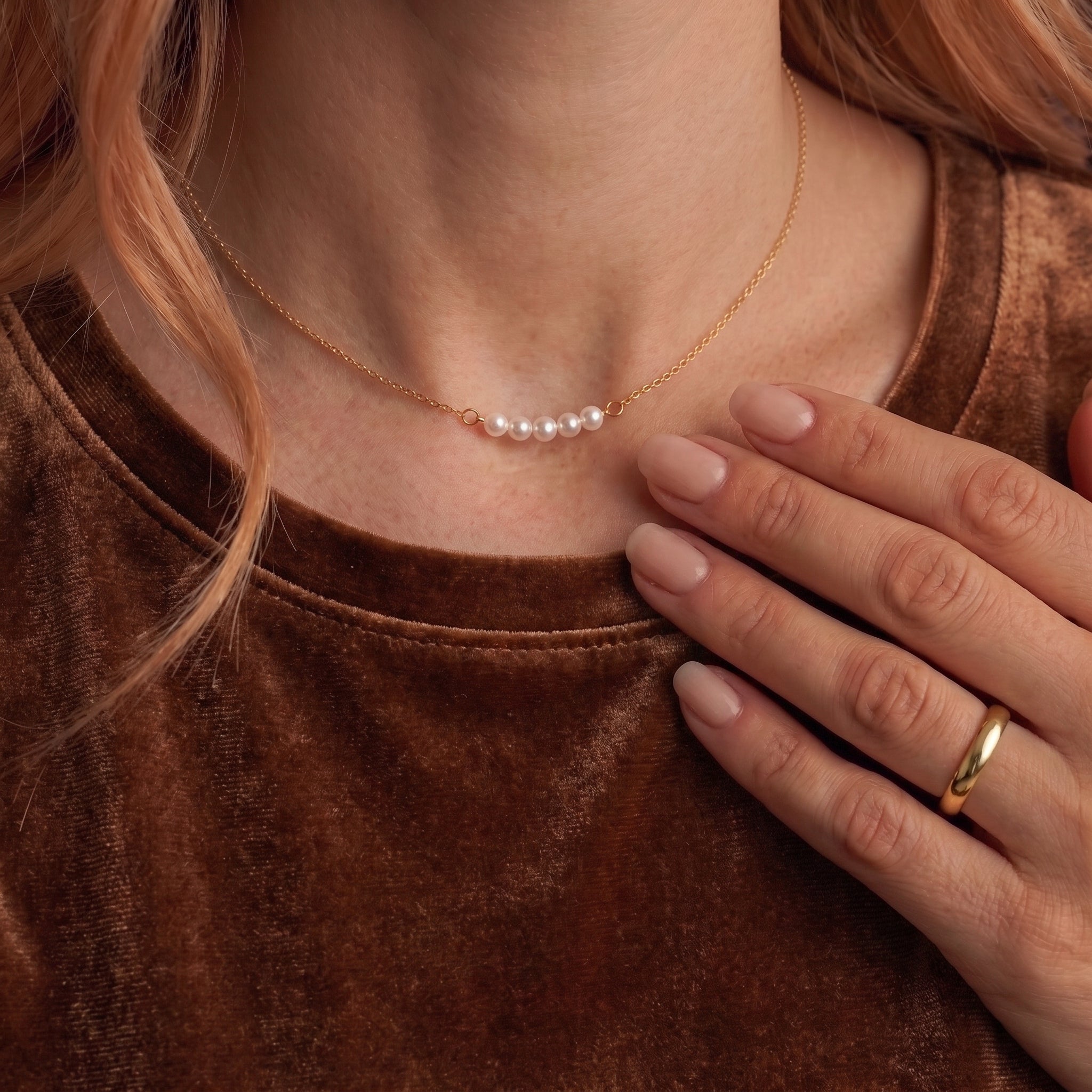 Artificial Pearl Pendant Necklace