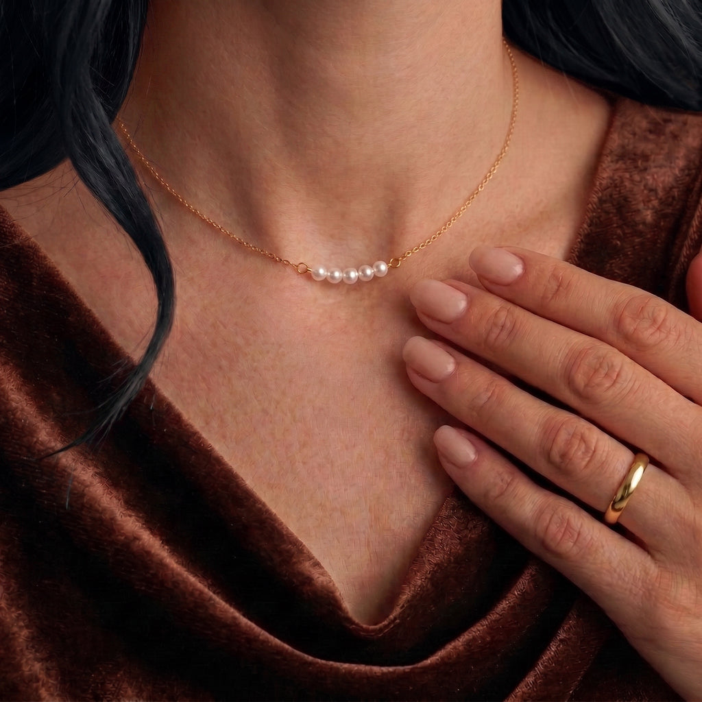 Artificial Pearl Pendant Necklace