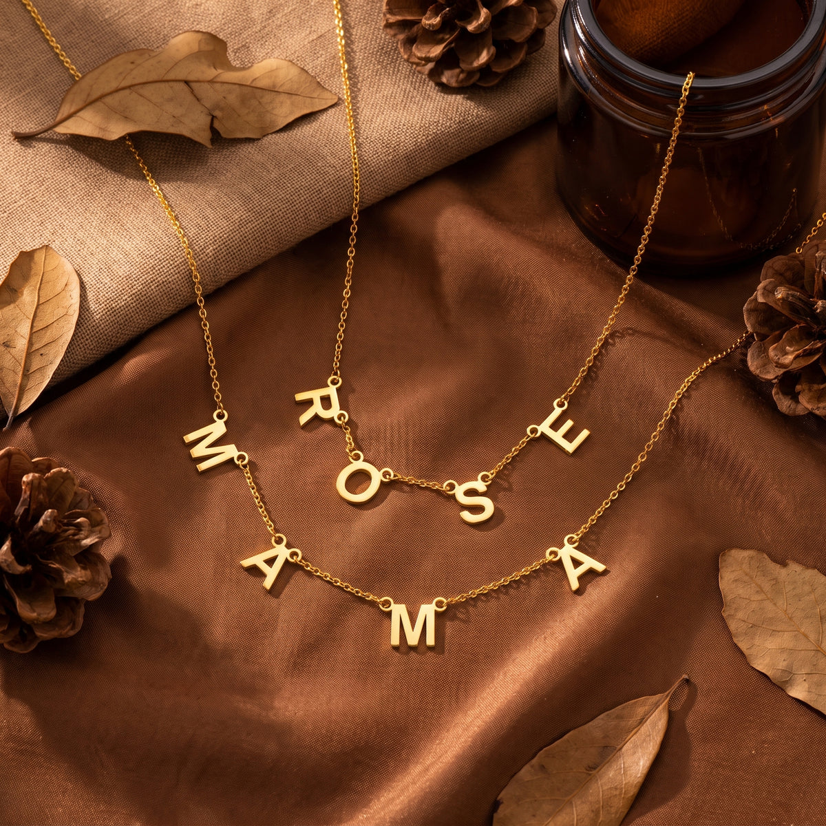 Personalized Initial Necklace – Dainty Gold Letter Necklace